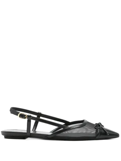 Stuart Weitzman mesh-panel ballet flats Black SK648