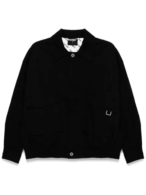 TEAM WANG design Choices canvas jacket Black TWFW24A121