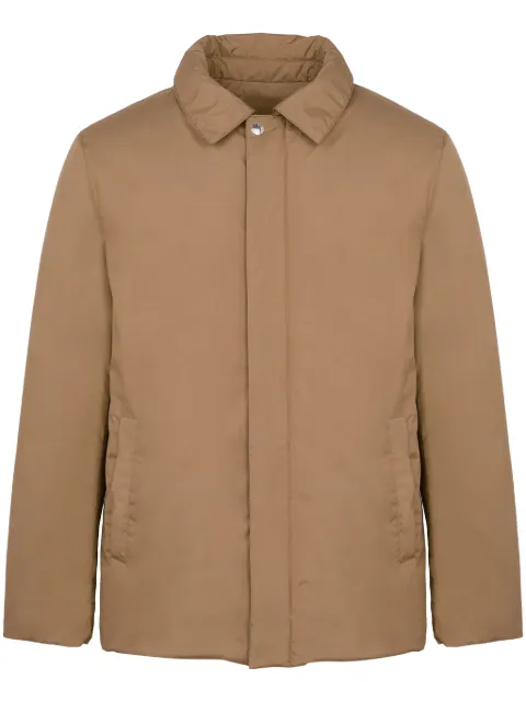 Yves Salomon waterproof padded jacket Neutrals 25EHV04375K45W