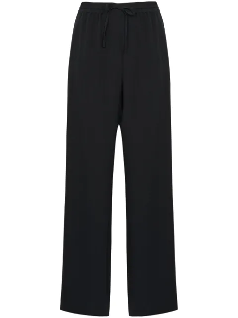Yves Salomon silk trousers Black 25EYP011XXCRSO