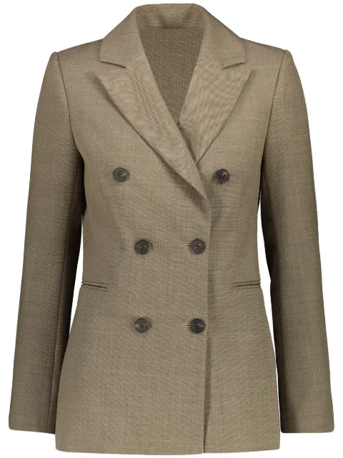 Yves Salomon double-breasted blazer Neutrals 25EYV00870LTFR