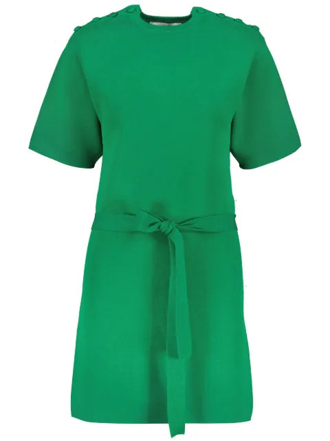 Yves Salomon knitted T-shirt dress Green 25EYR50490MSVP