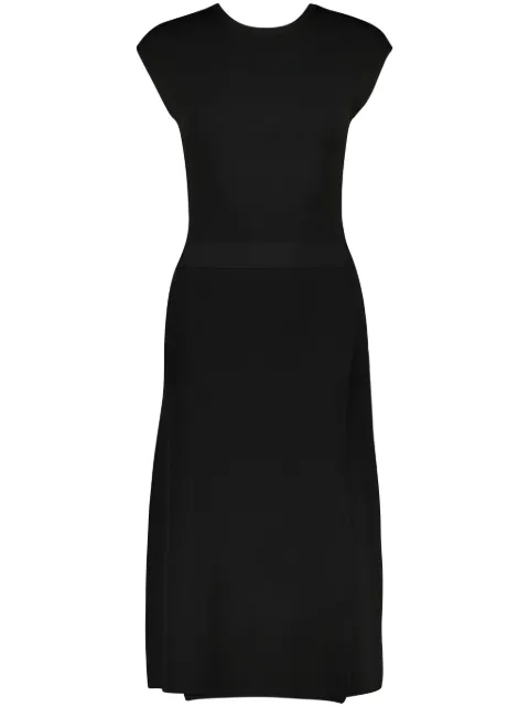 Yves Salomon knitted wrap dress Black 25EYR50210MSVP