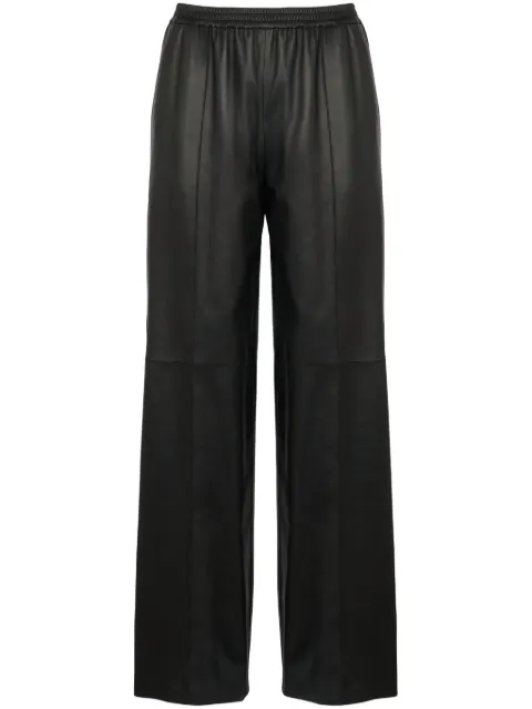Yves Salomon leather trousers Black 25EYP200XXAPAR
