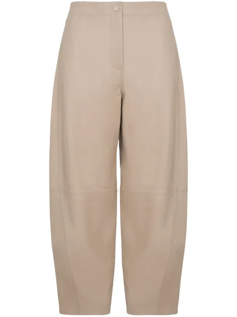 Yves Salomon leather trousers Neutrals 24EYP201XXAPXX