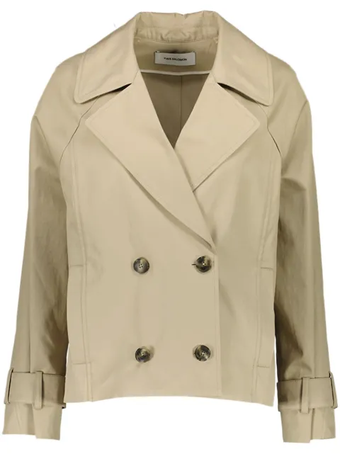 Yves Salomon gabardine jacket Neutrals 25EYV04562GACO