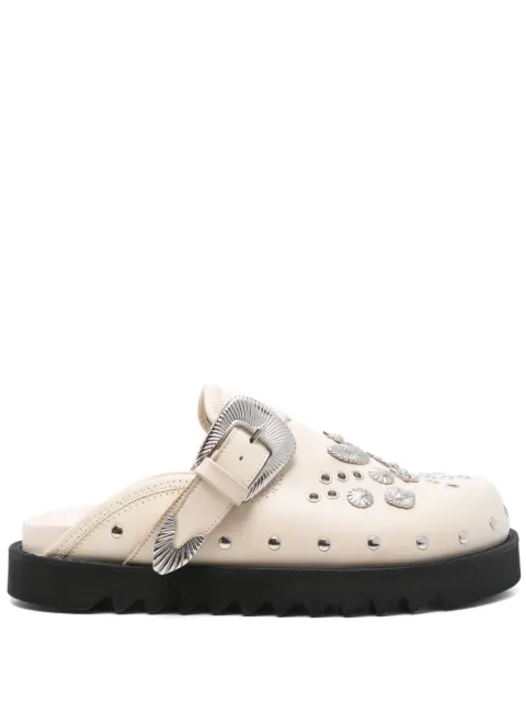 Toga Virilis studded slippers White FTVRM106600505