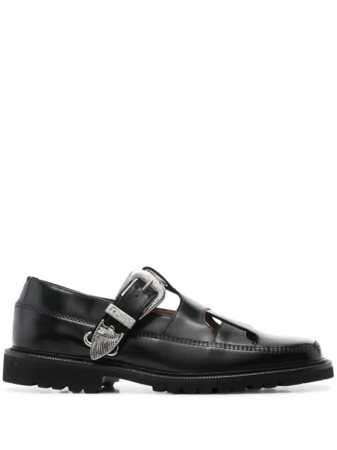 Toga Virilis leather loafers Black FTVRM139409021