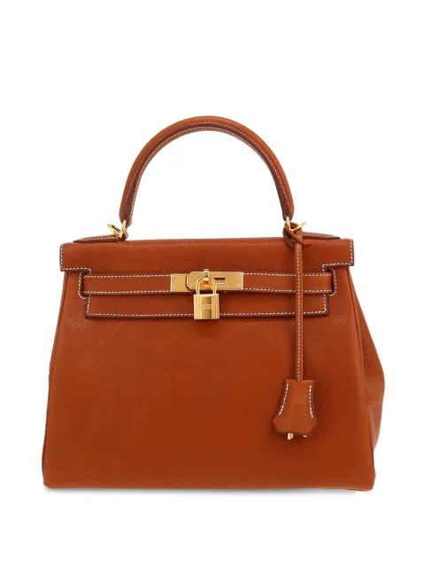 Hermès Pre-Owned 2023 Kelly 28 handbag Brown 415313