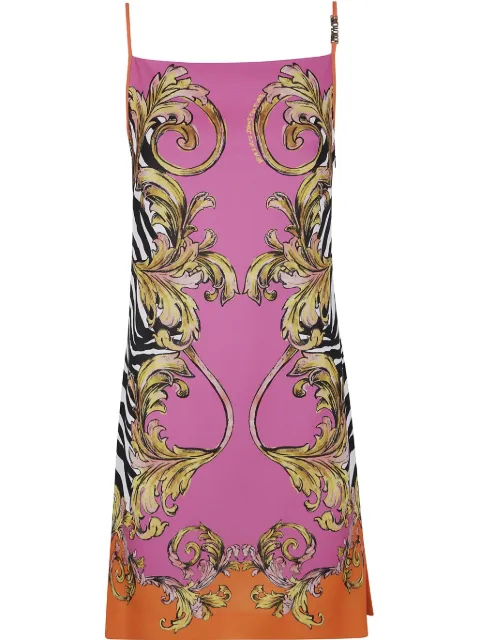 Versace Jeans Couture Outline Barocco mini dress Pink 78HAO9P7NS651