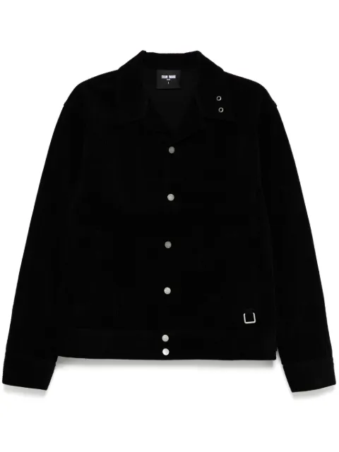 TEAM WANG design Choices corduroy jacket Black TWFW24A197