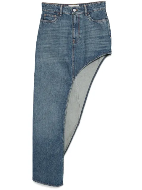 Coperni one-leg denim skirt Blue COPJ84F2014