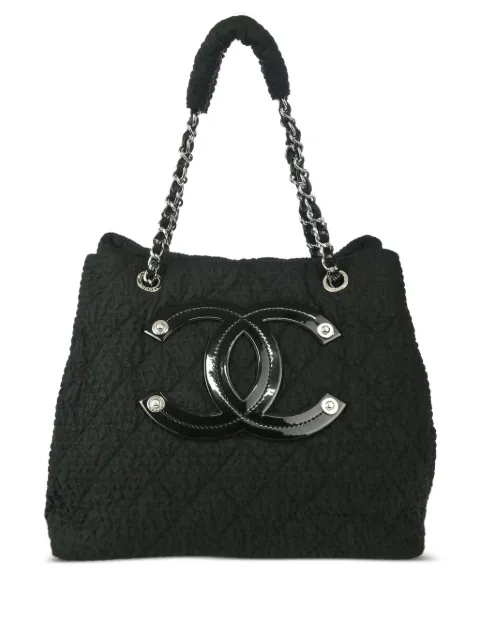 CHANEL Pre-Owned 2009 CC quilted handbag Black 13514369