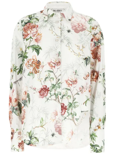 The Attico floral-print shirt White 250WCH00014CCC053PR