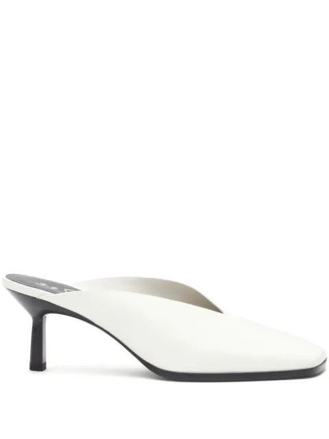 3.1 Phillip Lim 68mm square-toe mules White SS25T958SEN