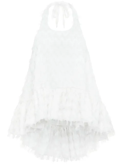 AZEEZA Winston blouse White WINSTONTOPEYELASHWHITE