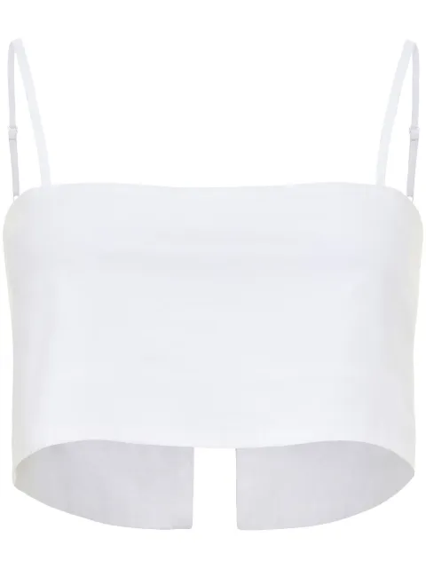 AZEEZA Walton crop top White WALTONTOPPOPLINWHITE