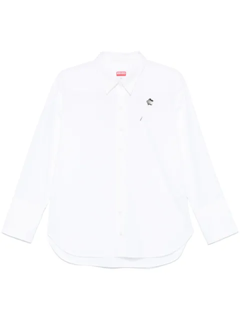 Kenzo floral-detail shirt White FF52CH2549LB
