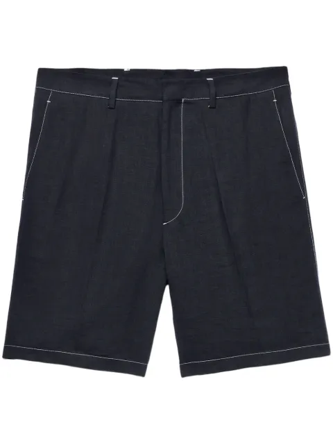 Prada logo-patch bermuda shorts Black UP0323SOOO11T7