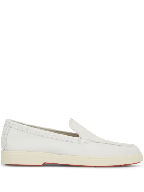 Santoni leather loafers White WUYA71436TISSWKA