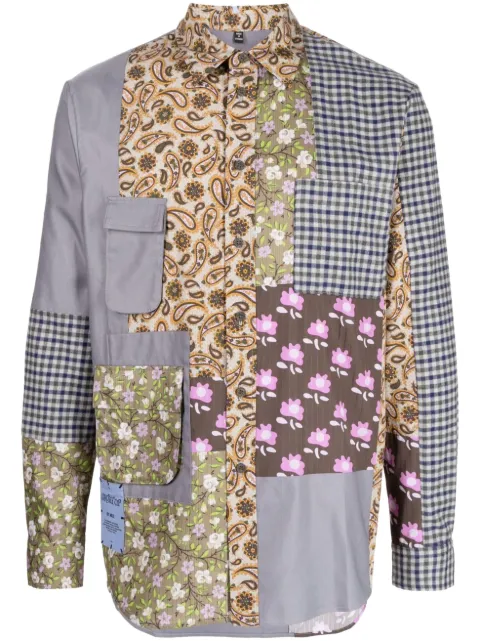 MCQ patchwork-design shirt Grey 687988RSA15