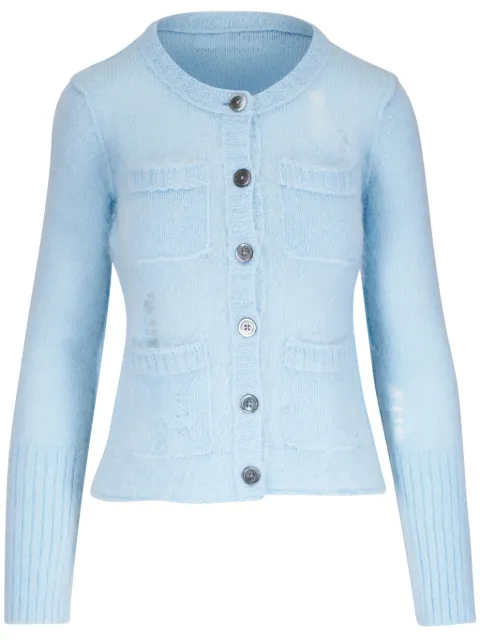 R13 long sleeve cardigan Blue R13WY258Y027A