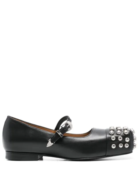 Toga Pulla stud-detail ballet flats Black FTGPW137509009