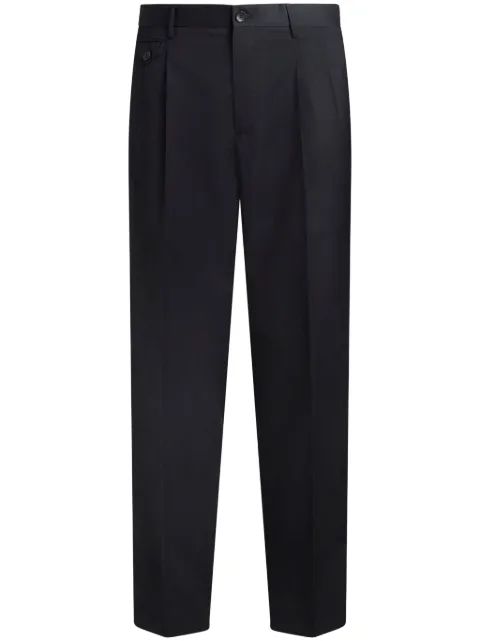 ETRO tapered wool trousers Blue MREA003199TU2I5