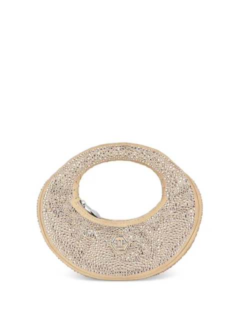 Philipp Plein crystal-embellished mini bag Neutrals PAEAWBA2096PLE009N