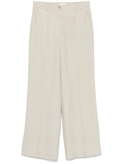 P.A.R.O.S.H. slub-texture trousers Neutrals D232214RAISA25