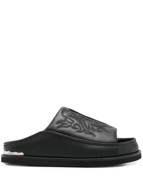 Toga Pulla embroidered sandals Black FTGPW140109009
