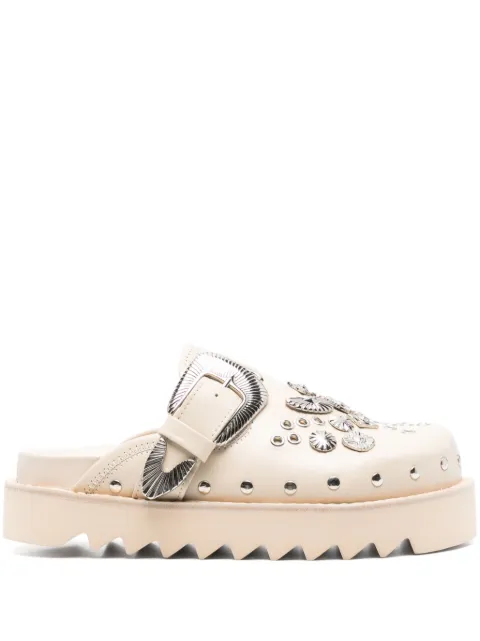 Toga Pulla eyelet-metal mules Neutrals FTGPW105800505