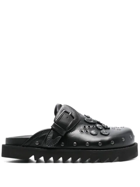 Toga Pulla eyelet-metal mules Black FTGPW105819009
