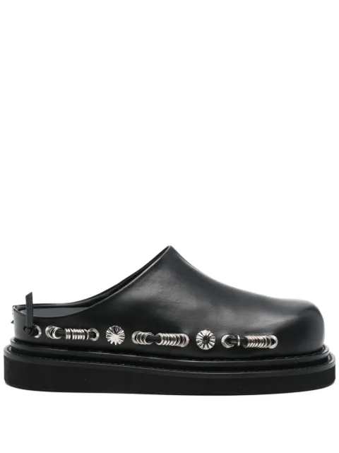 Toga Pulla stud-detail slippers Black FTGPW138009009