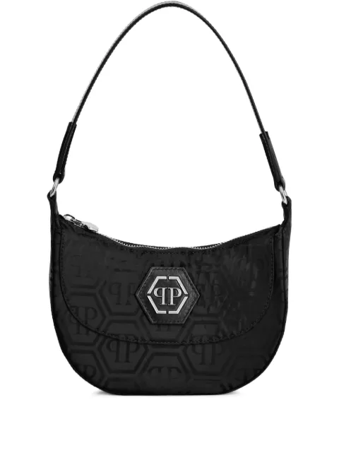 Philipp Plein monogram-jacquard shoulder bag Black PAEAWBA2104PTE021N