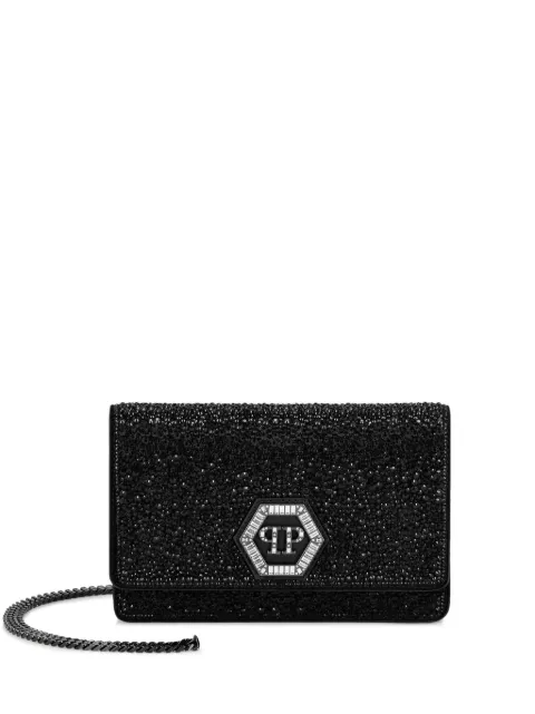 Philipp Plein mini Hexagon-logo shoulder bag Black PAEAWBA2108PLE009N