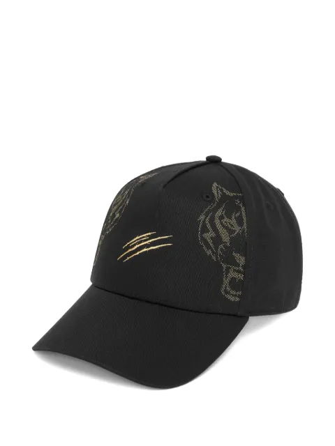 Plein Sport tiger-claw baseball cap Black SAEAUAC0651STE003N
