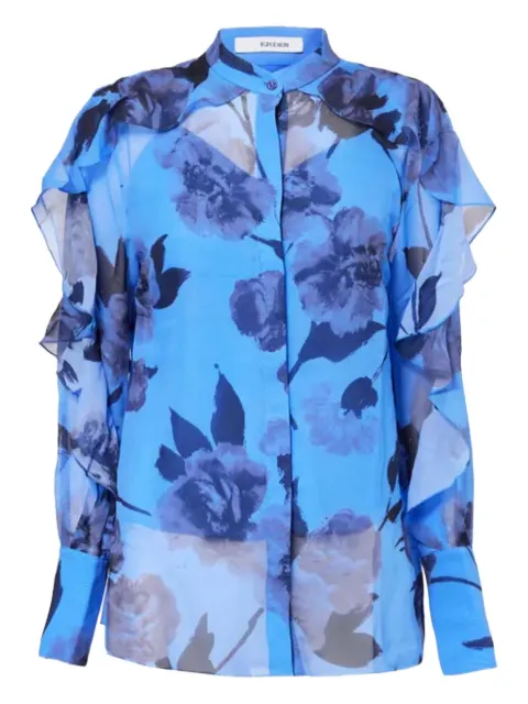 ERDEM floral-print shirt Blue PF24F1T1BLVSV