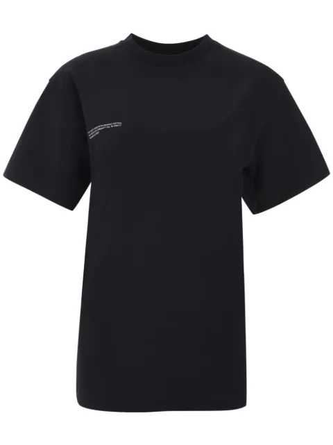 Pangaia logo-print T-shirt Black 10000287