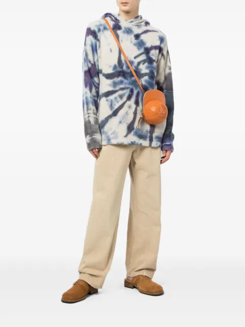 The Elder Statesman tie dye-pattern hoodie Blue 220459