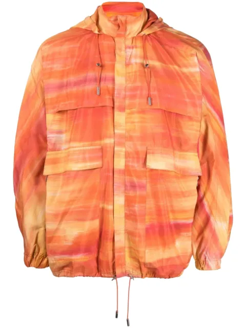 Ahluwalia tie-dye jacket Orange MAHLUOU015AW24FA59