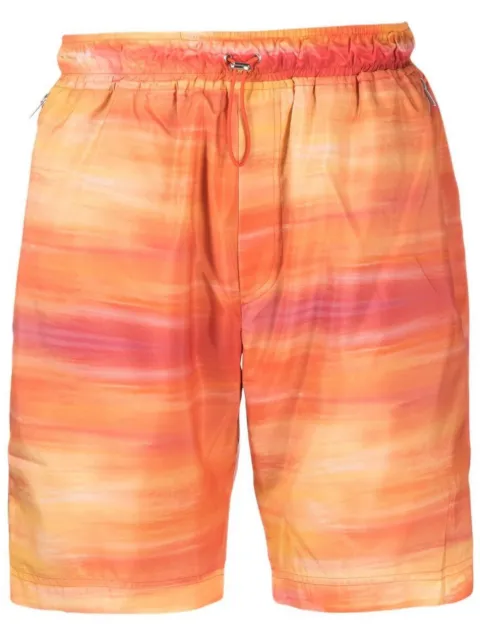 Ahluwalia tie-dye shorts Orange MAHLUSH002AW24FA58