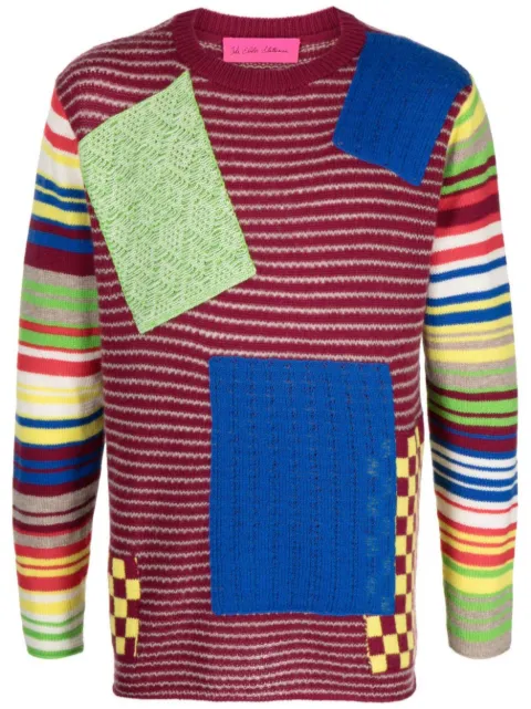 The Elder Statesman patchwork sweater Red 231227