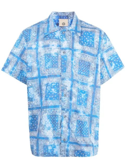 Alchemist bandana-print shirt Blue ALFSSS24MSH2D