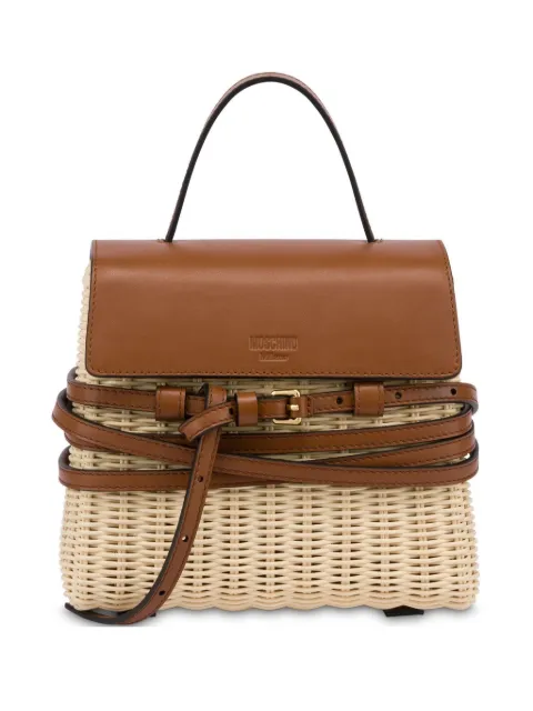Moschino small Tie Me tote bag Neutrals MC4257PP0MON2