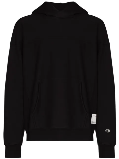 Champion logo-patch hoodie Black 226735