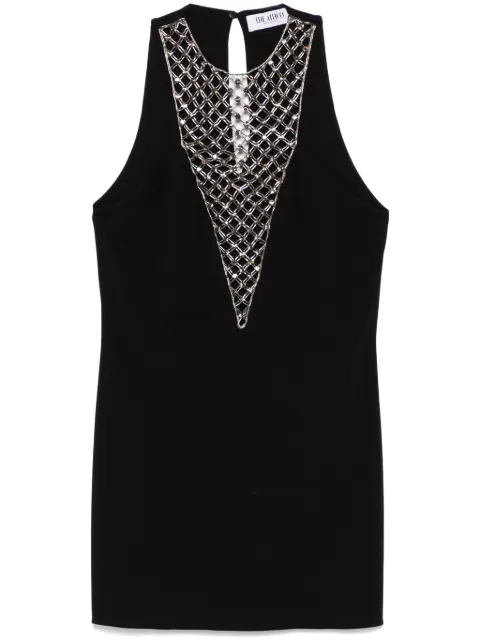 The Attico bead-embellished mini dress Black 250WCA00391PLL002RA