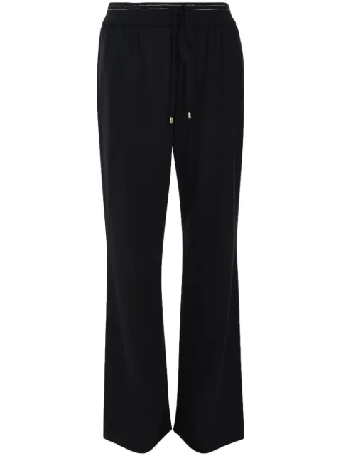 Lorena Antoniazzi virgin wool track pants Black A2472PA50C4663