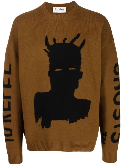 Études Studio graphic-print sweater Brown H24MMC606WO06TN