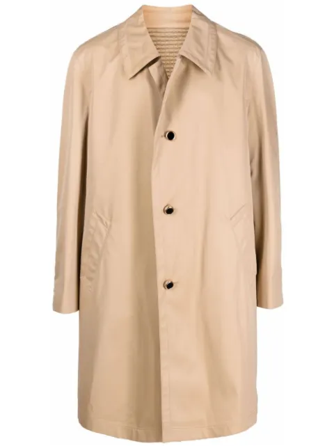 COOL T.M cotton single-breasted coat Neutrals FW23M1PT2006A21015